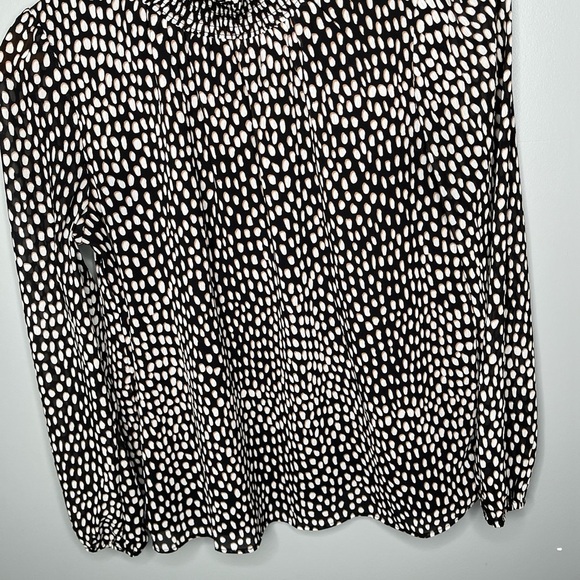 J. Crew Smocked Neck Top - Oncilla Cat Print - Picture 5 of 11